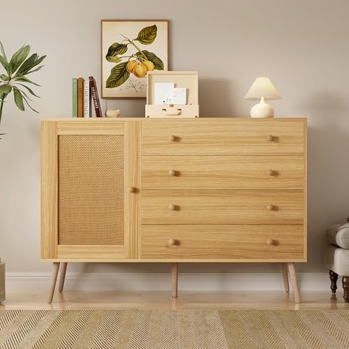 MURUL 120 cm Holzseitenschrank mit 4 Schubladen und 1 Schranktür von MURUL