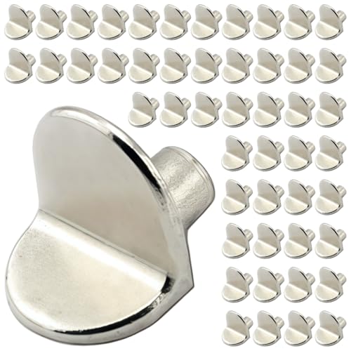 50 Stück Regalstützheringe, L-förmige Regalstütze, rostfrei, Küchenschrank-Regalheringe, 5 mm, Kleiderschrank-Regalheringe für Möbel, Küchenschrank, Bücherregal, Schrank, Schrank von MURYE
