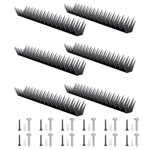 6 Stück Metall Sicherheitszaun Spikes Anti Climb Wand für den Außenbereich mit einfacher Installation für Katzen Vögel Außenwand von MURYE