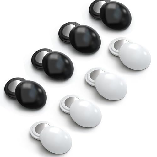 8/10 Stück Lätzchenmagnete für Läufer, Marathons, Clips, sichere und leichte Rennnummernverschlüsse in Weiß und Schwarz von MURYE