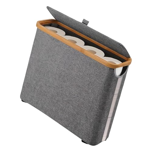 Eleganter Aufbewahrungskorb für Badezimmer-Organisation, hält bis zu 12 Rollen, mit Schnellmontage, Schwarz oder Grau, Schnellmontage-Organizer Eleganter Aufbewahrungskorb für Badezimmer-Organisation, hält bis zu 12 Rollen, mit Schnellmontage, Schwarz oder Grau, Schnellmontage-Organizer von MURYE