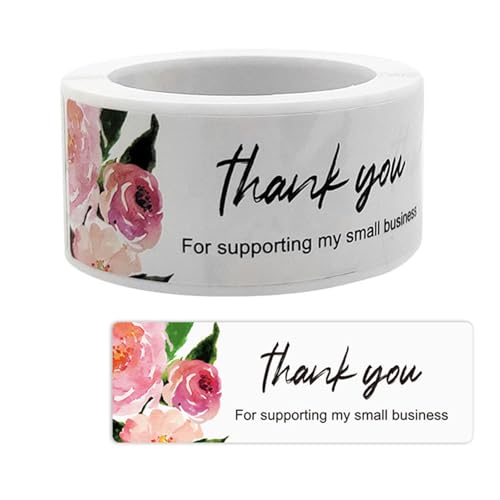 Selbstklebende Dankesaufkleber für Geschenkverpackungen und kleine Unternehmen, selbstklebend, 120 Stück Selbstklebende Dankesaufkleber für Geschenkverpackungen und kleine Unternehmen, selbstklebend, 120 Stück von MURYE