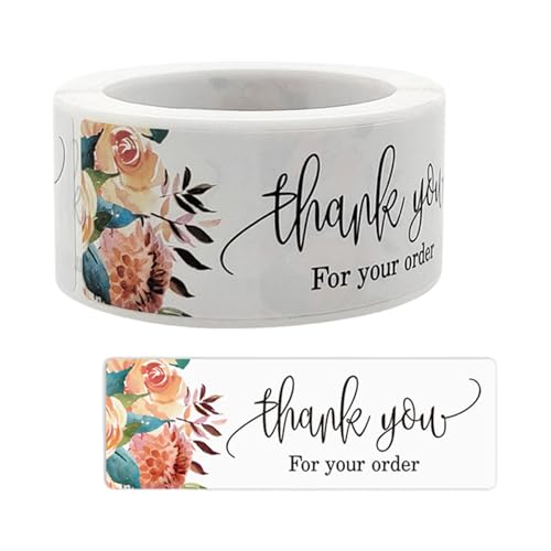 Selbstklebende Dankesaufkleber für Geschenkverpackungen und kleine Unternehmen, selbstklebend, 120 Stück von MURYE