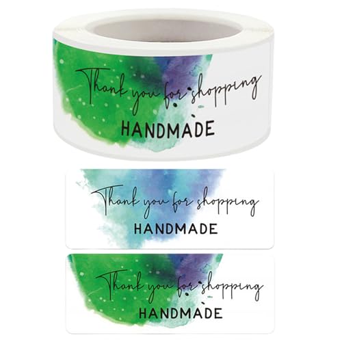 Selbstklebende Dankesaufkleber für Geschenkverpackungen und kleine Unternehmen, selbstklebend, 120 Stück Selbstklebende Dankesaufkleber für Geschenkverpackungen und kleine Unternehmen, selbstklebend, 120 Stück von MURYE