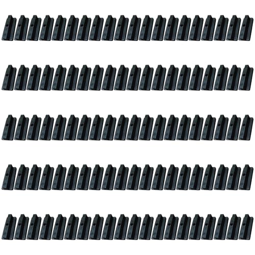 Terrassen-Befestigungsclips für Terrassendielen, 6 mm, versteckt, T-Befestigungsset mit Schrauben und Bitbefestigung, 100 Stück Terrassen-Befestigungsclips für Terrassendielen, 6 mm, versteckt, T-Befestigungsset mit Schrauben und Bitbefestigung, 100 Stück von MURYE