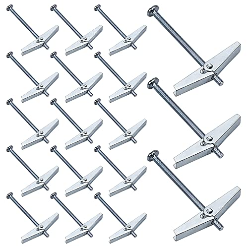MUSEDAY 20Pcs Kippdübel M3*50MM Gipskarton Befestigungen Feder Toggle Spring Cavity Toggle Spagat Wing Spring Hardware Toggle Bolt Wing Nut Trockenbau Anker MUSEDAY 20Pcs Kippdübel M3*50MM Gipskarton Befestigungen Feder Toggle Spring Cavity Toggle Spagat Wing Spring Hardware Toggle Bolt Wing Nut Trockenbau Anker von MUSEDAY