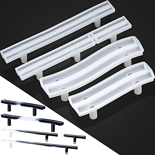 XIALINBUY 4 Stücke DIY Tablett Griffe Silikonform Griffe Untersetzer Griffe Gebogene Gussformen Gießharz Formen Für Obsttablett Heimdekoration Kunsthandwerk 4 Größen von MUSEDAY