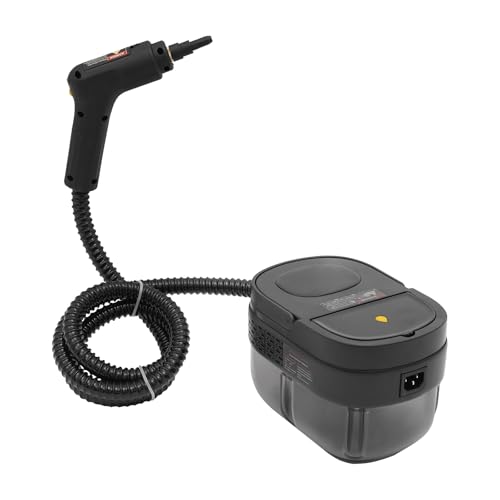 Handdampfreiniger, tragbarer Mehrzweck-Dampfreiniger mit Griffsteuerung, Druckdampfreiniger mit verschiedenen Düsen (Schwarz) von MUSESPANI