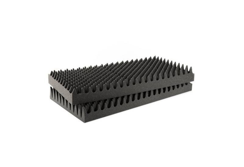 MUSIC STORE Akustikplatte, (Absorber Set 6 Stück 100mm Noppenschaum Anthrazit Akustikdämmung für optimale Klangqualität, Studio Akustikelemente, Absorber), Akustikdämmung, Noppenschaum, Absorber Set von MUSIC STORE