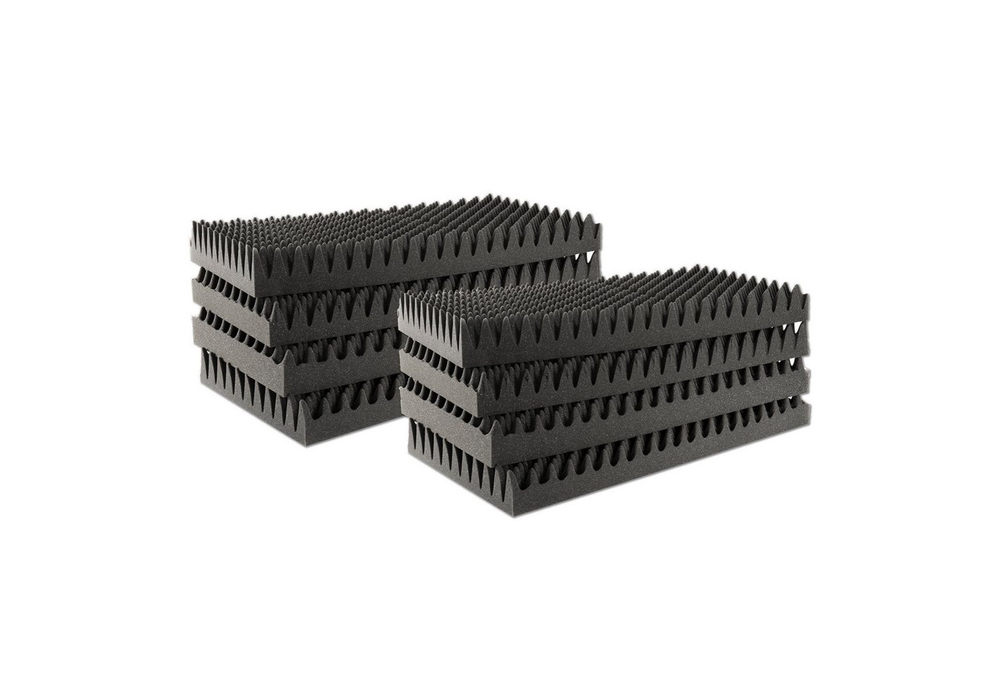 MUSIC STORE Akustikplatte, (Absorber Set 8 Stück 100mm Noppenschaum Anthrazit Akustikdämmung für optimale Klangqualität, Studio Akustikelemente, Absorber), Akustikdämmung, Noppenschaum, Absorber Set von MUSIC STORE