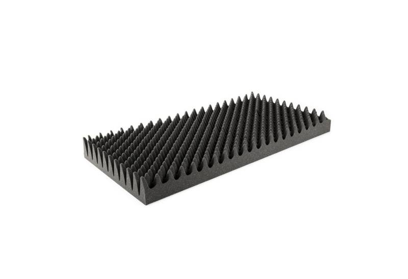 MUSIC STORE Akustikplatte, (Noppenschaum Anthrazit 100mm von - Schallabsorbierender Akustikschaum für Studio und Proberaum 50 x 100cm Erfüllt Brandschutznorm DIN 75200 Optimale Akustikverbesserung Nicht Selbstklebend, Studio Akustikelemente, Absorber), Noppenschaum, Schallabsorbierender Akustikschaum, Brandschutznorm DIN von MUSIC STORE