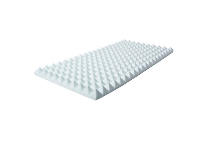 MUSIC STORE Akustikplatte, (Pyramis Absorber 100x50x5 cm Hochwertiger Akustikschaum Basotect Weiß Selbstklebend, Studio Akustikelemente, Absorber), Akustikschaum, Pyramis Absorber, Basotect von MUSIC STORE