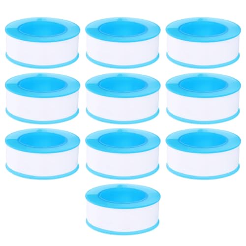 MUSISALY 10 Rollen Ptfe Dichtband Hochwertiges Gewindedichtband für Abdichtung von Wasserleitungen und Gasrohren für Heimwerker und MUSISALY 10 Rollen Ptfe Dichtband Hochwertiges Gewindedichtband für Abdichtung von Wasserleitungen und Gasrohren für Heimwerker und von MUSISALY