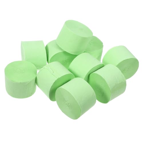 MUSISALY 10 Stück Teiliges Krepppapier Deko Bänder in Fruchtgrün Stilvolle Crinkle Struktur Vielseitig für Geburtstags und Hochzeitsfeiern Sichere und Langlebige Partydekoration von MUSISALY