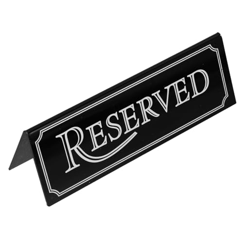 MUSISALY 2 Stück Acryl Reserviert Tischschild Doppelseitig Robust Wetterfest für Restaurant Hochzeit Party Sitzplatzreservierung Vielseitig Einsetzbar für Hotel Veranstaltungsorte von MUSISALY