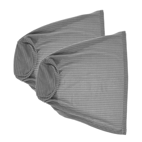 MUSISALY Elastischer Sofa-armlehnenbezug Aus Samt Sofa-schutzbezug Armlehnenbezug Für Wohnzimmer Und Büro Grau von MUSISALY