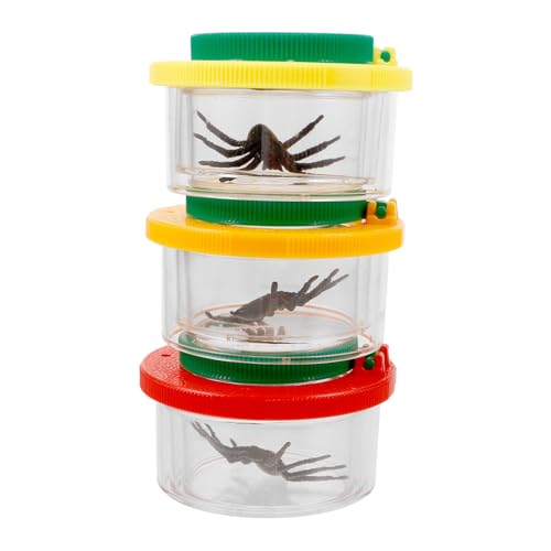 MUSISALY 3 Stück Teiliges Kleines Insekten Beobachtungsset mit Lupe Transparenter Behälter mit Belüftung für Sicheren Beobachten und Erfassen von Insekten im Garten und Naturerkundung MUSISALY 3 Stück Teiliges Kleines Insekten Beobachtungsset mit Lupe Transparenter Behälter mit Belüftung für Sicheren Beobachten und Erfassen von Insekten im Garten und Naturerkundung von MUSISALY