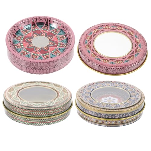 MUSISALY 3stücke Schachteln Für Tee Und Süßigkeiten Aufbewahrungsboxen Aus Stabilem Material Mit Guter Luftdichtheit Kleine Runde Behälter Für Vorräte Zur Lagerung Von Tee Kaffee Und von MUSISALY