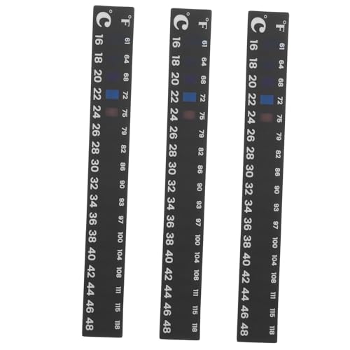 MUSISALY 3stücke Thermometer Aufkleber Für Fermentation Selbstklebende Temperaturstreifen Für Brauen Und Backen Anwendungstemperatur Wiederverwendbar Und Zuverlässig von MUSISALY