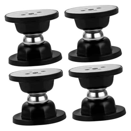 MUSISALY 4 Stück Magnetische Türstopper Selbstklebend Winddicht Geräuschdämpfend Ohne Bohren Für Schlafzimmer Büro Kompatibel Mit Holz Metall Oberfläche Schwarz von MUSISALY
