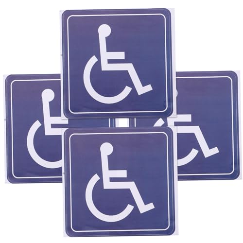 MUSISALY Behindertenparkplätze Zeichen Outdoor 4 Stücke Aufkleber Selbst-adhesive Decals Für Auto Fenster Erinnern Awareness MUSISALY Behindertenparkplätze Zeichen Outdoor 4 Stücke Aufkleber Selbst-adhesive Decals Für Auto Fenster Erinnern Awareness von MUSISALY