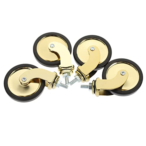 MUSISALY 4Stücke Multifunktionale Möbelrollen Goldene Lenkrollen Langlebig für Küchenwagen Schlafzimmermöbel Tragfähigkeit pro Einfache MUSISALY 4Stücke Multifunktionale Möbelrollen Goldene Lenkrollen Langlebig für Küchenwagen Schlafzimmermöbel Tragfähigkeit pro Einfache von MUSISALY