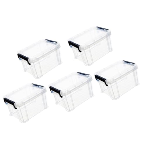MUSISALY 5 Stück Faltbare Aufbewahrungsboxen Wiederverwendbar Transparent Kleine Stapelbare Behälter Portabler Organizer Für Mini-gegenstände von MUSISALY