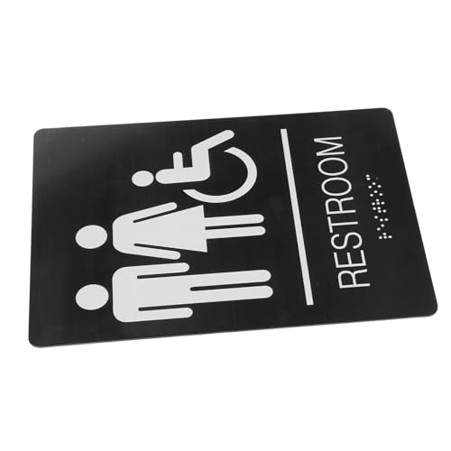 MUSISALY Behinderten Wc Schild Geschlechtsneutral mit Starkem Klebeband Ada Symbol für Rollstuhlfahrer für Toiletten MUSISALY Behinderten Wc Schild Geschlechtsneutral mit Starkem Klebeband Ada Symbol für Rollstuhlfahrer für Toiletten von MUSISALY