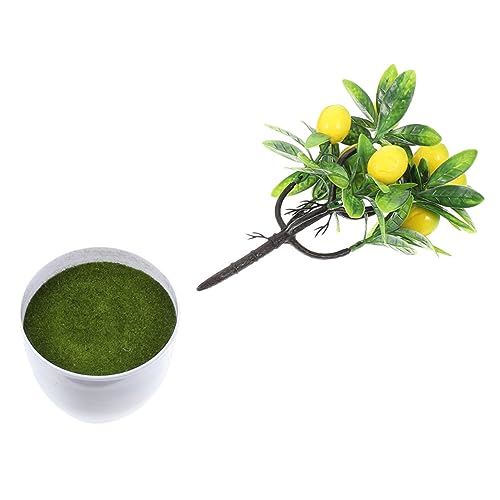 MUSISALY Dekorative Zitrone Bonsai Pflanze Lebensechte Künstliche Baum Topf Für Wohnzimmer MUSISALY Dekorative Zitrone Bonsai Pflanze Lebensechte Künstliche Baum Topf Für Wohnzimmer von MUSISALY