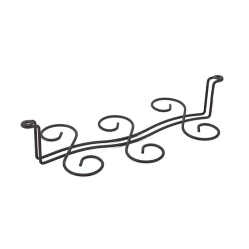MUSISALY Eisen Kaffeetassenhalter Hängend Becherständer Küchenorganizer Multifunktional Trockenregal für Tassen und Teller Bronze für Küche und Zuhause von MUSISALY