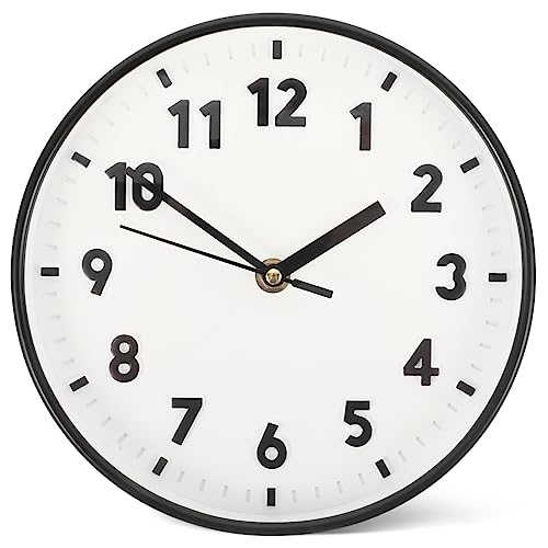 MUSISALY Elegante Wanduhr Zur Wandmontage Geräuschlos Digitale Ziffern Für Schlafzimmer Und Küche Moderner Stil Geräuschlos Nicht Tickend von MUSISALY