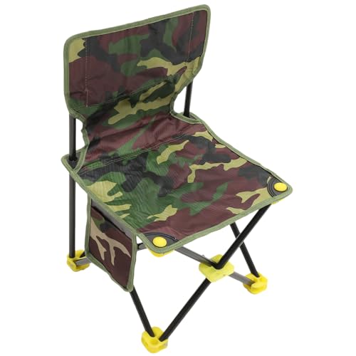 MUSISALY Faltbarer Anglerstuhl für Outdoor Aktivitäten Robuster Campingstuhl Klappbar Tragbar für Strand Angeln Grillen Sitzfläche Rückenlehne Hochwertige von MUSISALY