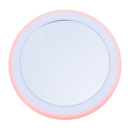 MUSISALY Handlicher Schminkspiegel Mit Rundem Kleinem Spiegel Kompakter Glasspiegel Mit Licht Handtaschenspiegel Für Unterwegs Tragbarer Kompaktspiegel MUSISALY Handlicher Schminkspiegel Mit Rundem Kleinem Spiegel Kompakter Glasspiegel Mit Licht Handtaschenspiegel Für Unterwegs Tragbarer Kompaktspiegel von MUSISALY