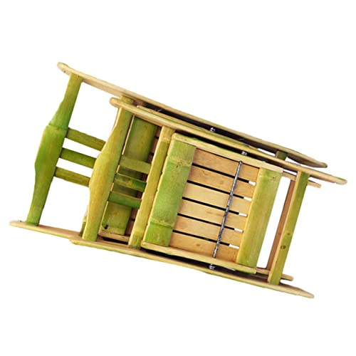 MUSISALY Klappstuhl Aus Holz Für Außenbereich Camping Klapphocker Mit Rückenlehne Einfacher Stuhl Platzsparend Und Leicht Zu Tragen von MUSISALY