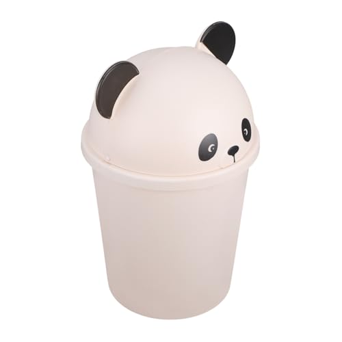 MUSISALY Mülleimer Cartoon Panda Abfalleimer Mit Deckel Großes Fassungsvermögen Für Draußen Zuhause Büro Badezimmer Aus Kunststoff von MUSISALY