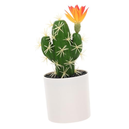 MUSISALY Künstlicher Kaktus-Bonsai Aus Kunststoff Dekoratives Kaktus-Ornament Im Topf Lebensechter Kunstkaktus Für Wohnzimmer-deko Tischpflanze Für Fensterbank Und Schreibtisch Pflegeleicht MUSISALY Künstlicher Kaktus-Bonsai Aus Kunststoff Dekoratives Kaktus-Ornament Im Topf Lebensechter Kunstkaktus Für Wohnzimmer-deko Tischpflanze Für Fensterbank Und Schreibtisch Pflegeleicht von MUSISALY