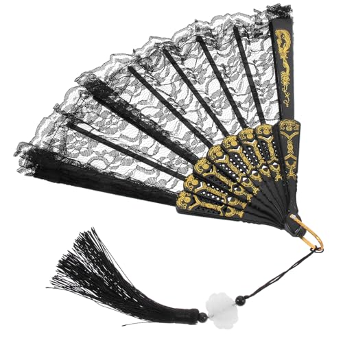 MUSISALY Spitzenfächer Wand Handfächer Faltbar Für Handfächer Dekorative Form Tragbarer Mit Umhängeband Kleiner Fächer Faltbare Fächer Material Spitze MUSISALY Spitzenfächer Wand Handfächer Faltbar Für Handfächer Dekorative Form Tragbarer Mit Umhängeband Kleiner Fächer Faltbare Fächer Material Spitze von MUSISALY
