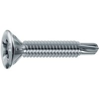 Mustad - Drillex Schraube für pvc - Reduzierter Senkkopf Philips - Ø3.9x25 mm - Packung mit 1000 Stück - Chromiting - SP435A390250C8C von MUSTAD