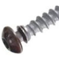 Mustad - Framex Schraube pvc Clip Torx Gesamtgewinde 6x70 Schwarz lackiert - Packung mit 100 - SP305A60070035C von MUSTAD