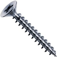 Panelvit Zylinderkopfschraube Pozidriv - Vollgewinde - Weiß verzinkt - Ø4x80mm - Packung mit 200 Stück - PVACZP400800B8C - Mustad von MUSTAD