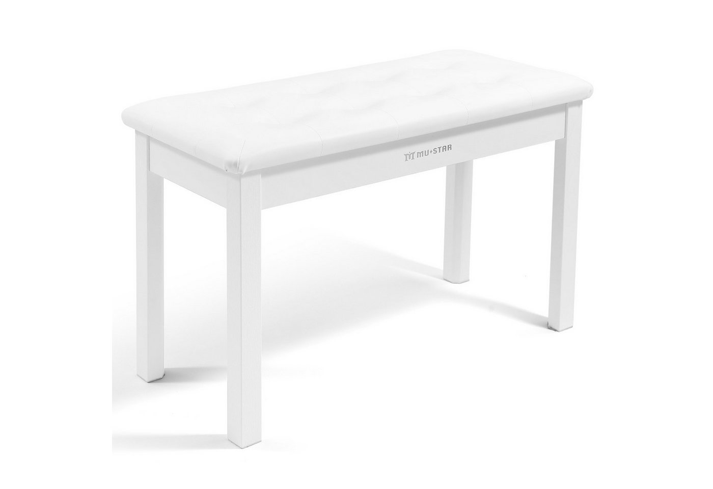 MUSTAR Klavierbank mit Stauraum, 74cm Großer Sitz Massivholz Keyboard Bench von MUSTAR