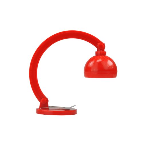 Mustard NG6017R Little Archie rote Buchleuchte in Form einer Retro Schreibtischlampe von MUSTARD