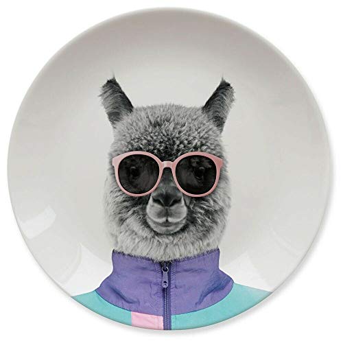 Assiette wild dining 23 cm andy alpaca just mustard von MUSTARD