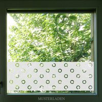 Fensterbeklebung Milchglasfolie Kreise Aus Glasdekorfolie von MUSTERLADEN
