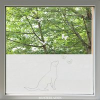 Fensterfolie Für Kinder Mit Hund Motiv von MUSTERLADEN