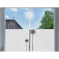 Fensterfolie Motiv Blumen, Sichtschutz Wohnzimmerfenster, Dusche, Folie Für Glastür, Milchglasfolie Haustür, Dekorfolie Fenster von MUSTERLADEN