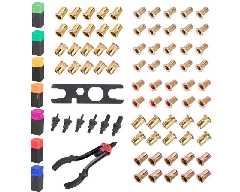 MUSTOOL Blindnietzange, Nietmutternzange M3–M12 mit 7 Gewindedornen & Nietmuttern Set MUSTOOL Blindnietzange, Nietmutternzange M3–M12 mit 7 Gewindedornen & Nietmuttern Set von MUSTOOL