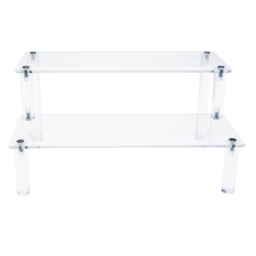 MUTTE acryl display Regal Ständer, ausstellungsregal organizer für muffin etagere, buffet ständer, Sammlerstück, deko, DIY Figuren Sammlung, acryl vitrine (20cm Zwei Lagen) von MUTTE