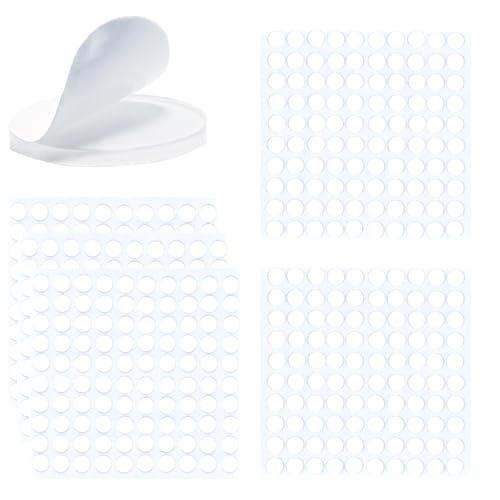 MUTTE 7mm x500 transparent klebepunkte doppelseitige klebepads selbstklebend punkte aufkleber für Urlaub Dekoration Ballon Foto Karte Filz handgemacht von MUTTE