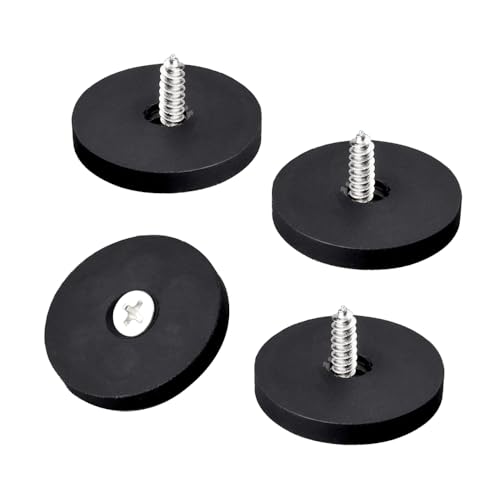 Mutuactor 4 montures en silicone noir fraisage magnétique fort M5 avec vis auto - taraudeuse double face d'aspiration Home outils base fixe von MUTUACTOR